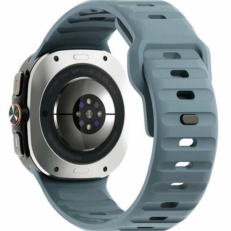 For Samsung Galaxy Watch Ultra 47mm Silicone Watch Band Breathable Sport  Watch Strap