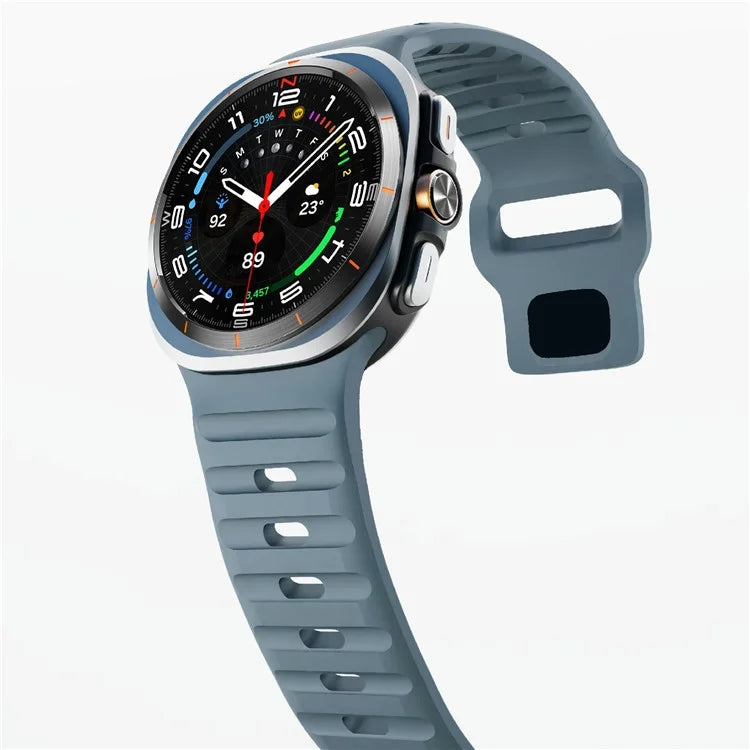 For Samsung Galaxy Watch Ultra 47mm Silicone Watch Band Breathable Sport  Watch Strap