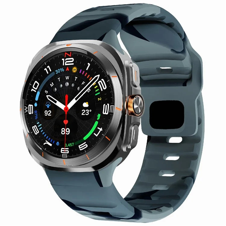 For Samsung Galaxy Watch Ultra 47mm Silicone Watch Band Breathable Sport  Watch Strap