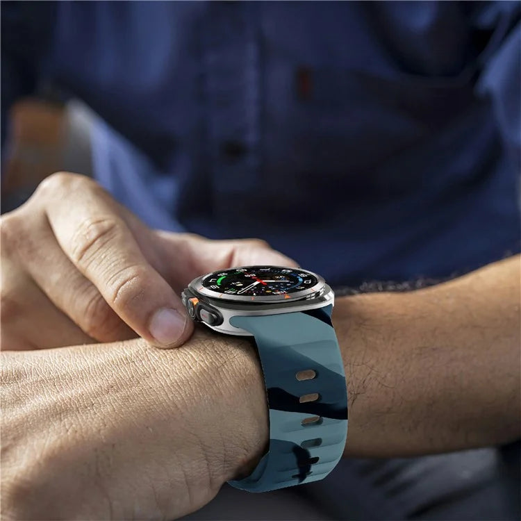 For Samsung Galaxy Watch Ultra 47mm Silicone Watch Band Breathable Sport  Watch Strap