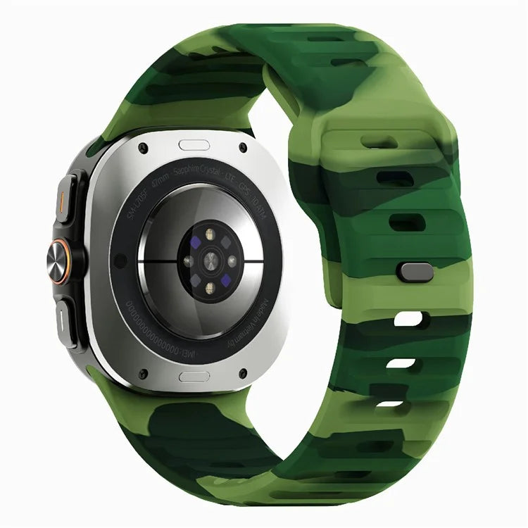 For Samsung Galaxy Watch Ultra 47mm Silicone Watch Band Breathable Sport  Watch Strap