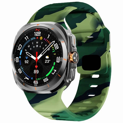 For Samsung Galaxy Watch Ultra 47mm Silicone Watch Band Breathable Sport  Watch Strap