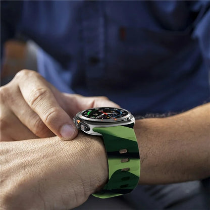 For Samsung Galaxy Watch Ultra 47mm Silicone Watch Band Breathable Sport  Watch Strap