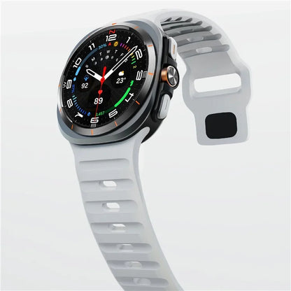 For Samsung Galaxy Watch Ultra 47mm Silicone Watch Band Breathable Sport  Watch Strap