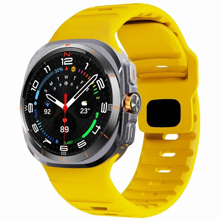 For Samsung Galaxy Watch Ultra 47mm Silicone Watch Band Breathable Sport  Watch Strap