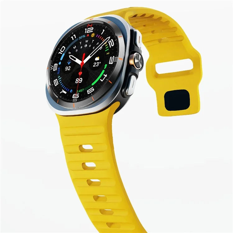 For Samsung Galaxy Watch Ultra 47mm Silicone Watch Band Breathable Sport  Watch Strap