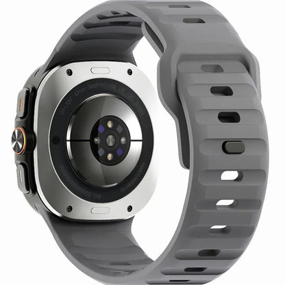 For Samsung Galaxy Watch Ultra 47mm Silicone Watch Band Breathable Sport  Watch Strap