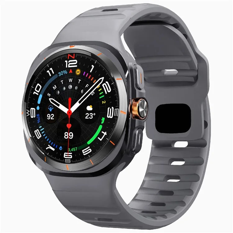 For Samsung Galaxy Watch Ultra 47mm Silicone Watch Band Breathable Sport  Watch Strap