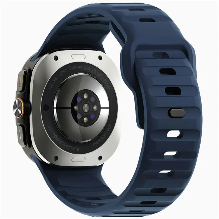 For Samsung Galaxy Watch Ultra 47mm Silicone Watch Band Breathable Sport  Watch Strap