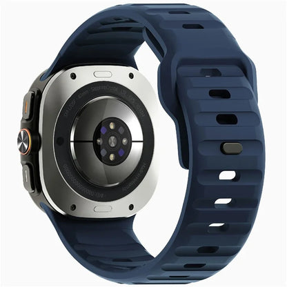 For Samsung Galaxy Watch Ultra 47mm Silicone Watch Band Breathable Sport  Watch Strap