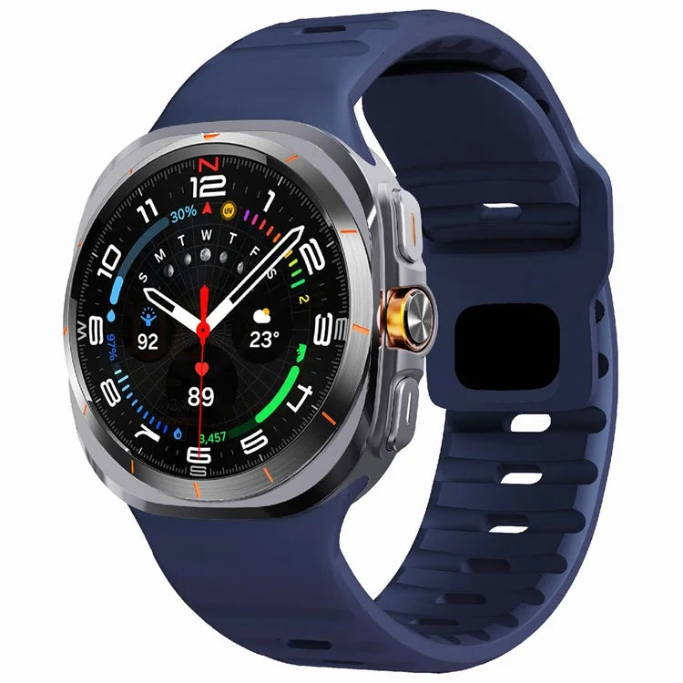 For Samsung Galaxy Watch Ultra 47mm Silicone Watch Band Breathable Sport  Watch Strap