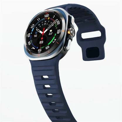 For Samsung Galaxy Watch Ultra 47mm Silicone Watch Band Breathable Sport  Watch Strap