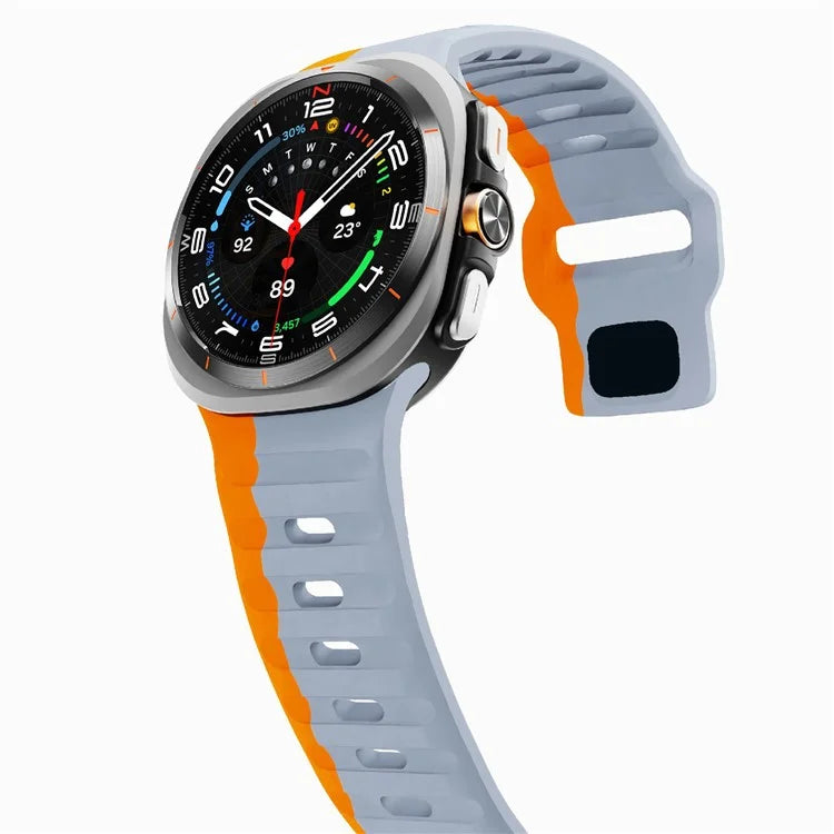 For Samsung Galaxy Watch Ultra 47mm Silicone Watch Band Breathable Sport  Watch Strap