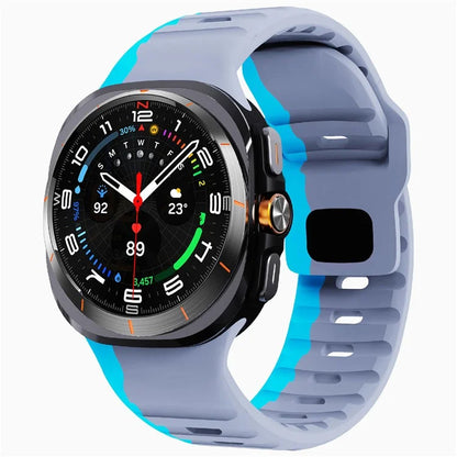 For Samsung Galaxy Watch Ultra 47mm Silicone Watch Band Breathable Sport  Watch Strap