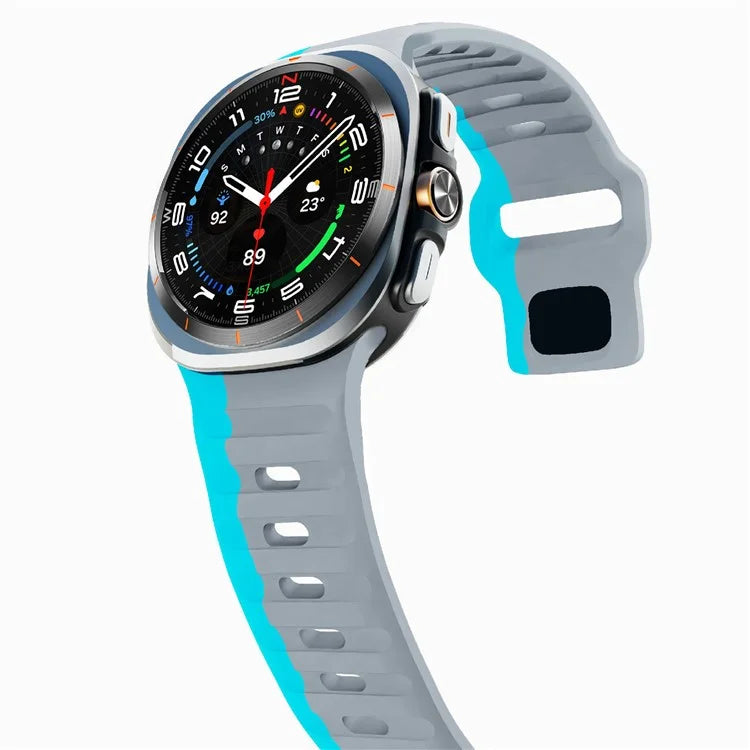 For Samsung Galaxy Watch Ultra 47mm Silicone Watch Band Breathable Sport  Watch Strap