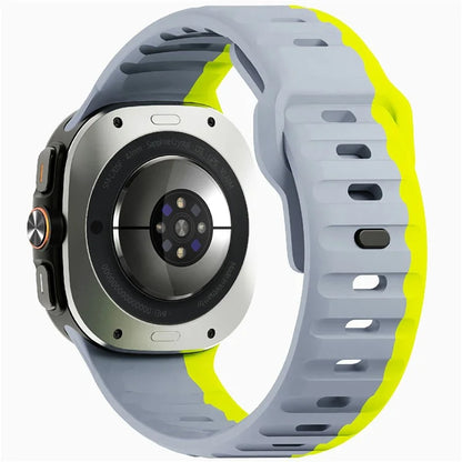 For Samsung Galaxy Watch Ultra 47mm Silicone Watch Band Breathable Sport  Watch Strap