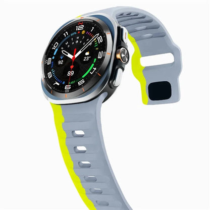 For Samsung Galaxy Watch Ultra 47mm Silicone Watch Band Breathable Sport  Watch Strap
