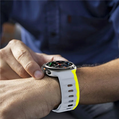 For Samsung Galaxy Watch Ultra 47mm Silicone Watch Band Breathable Sport  Watch Strap