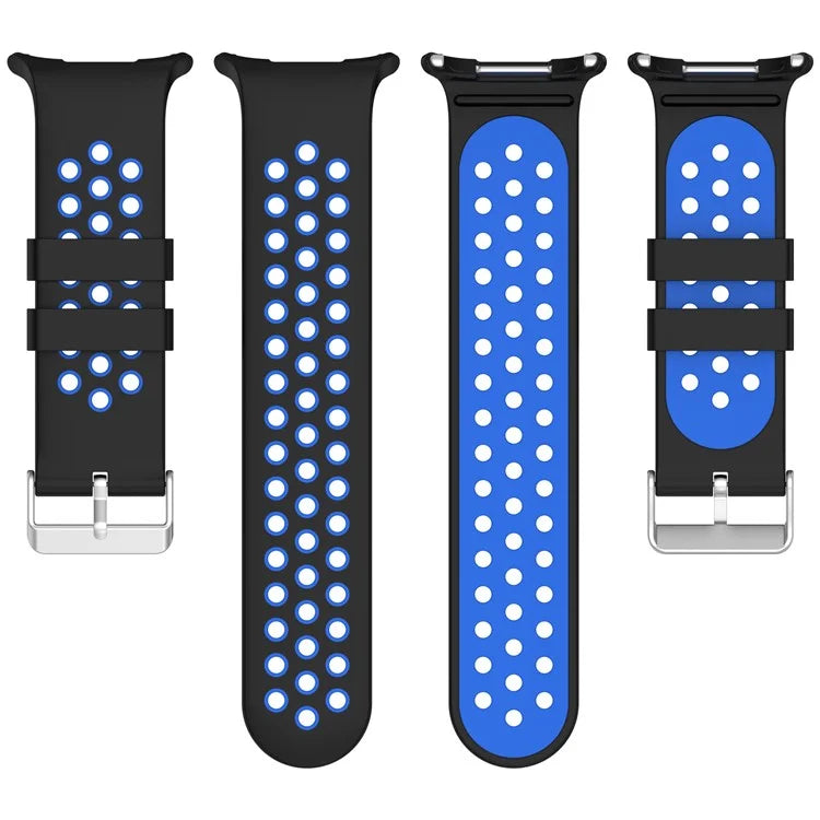 For Samsung Galaxy Watch Ultra 47mm Silicone Sport Strap Breathable Dual Color Watch Strap