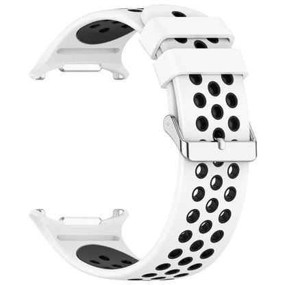 For Samsung Galaxy Watch Ultra 47mm Silicone Sport Strap Breathable Dual Color Watch Strap