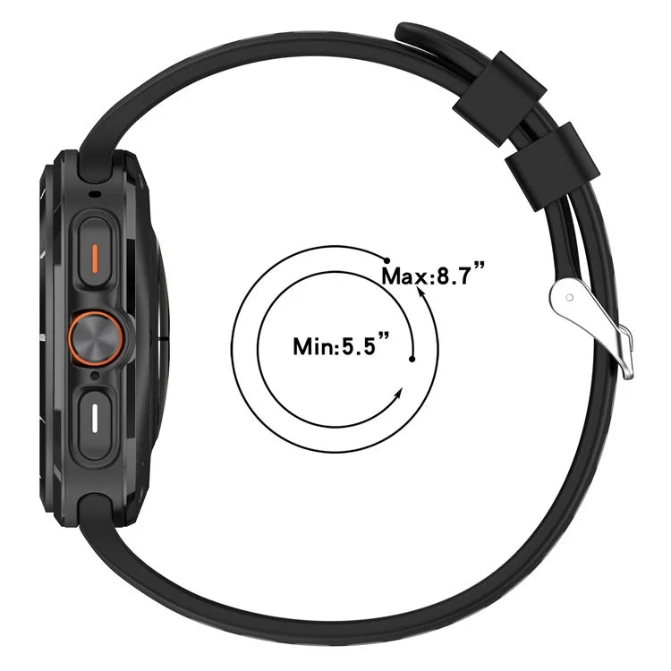 For Samsung Galaxy Watch Ultra 47mm Silicone Sport Strap Breathable Dual Color Watch Strap