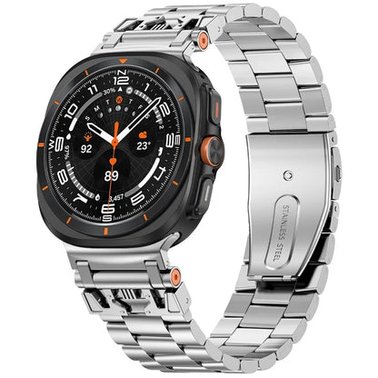 For Samsung Galaxy Watch Ultra 47mm Watch Band Stainless Steel Replacement Strap