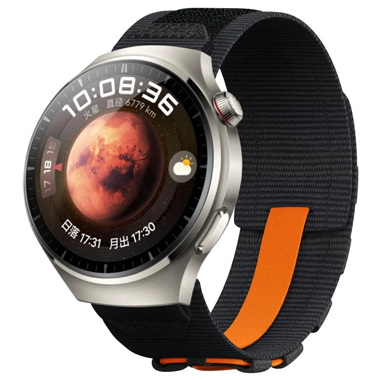 22mm Nylon Sport Band For Huawei Watch GT 4 46mm  /  Watch 4 Pro  /  Watch 4 Wrist Strap Replacement
