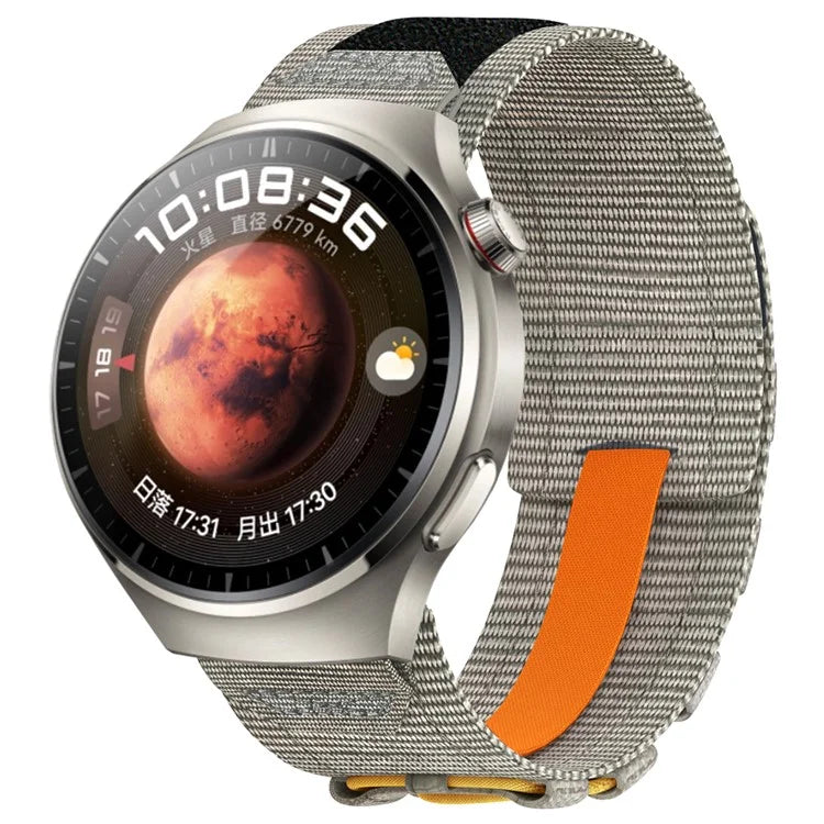 22mm Nylon Sport Band For Huawei Watch GT 4 46mm  /  Watch 4 Pro  /  Watch 4 Wrist Strap Replacement