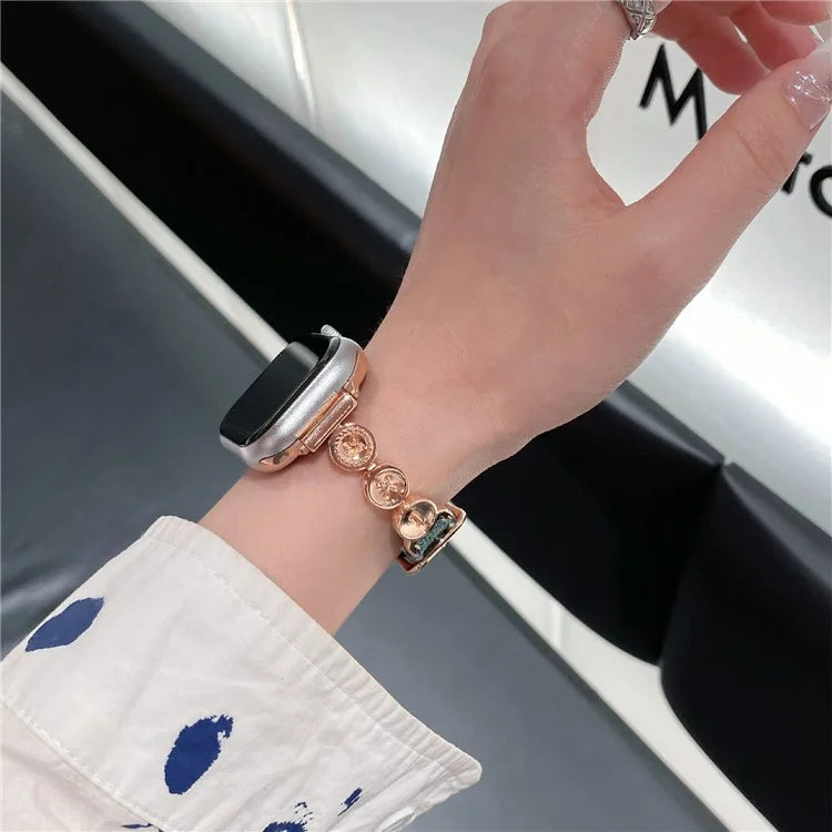 For Xiaomi Mi Band 9  /  9 NFC  /  Smart Band 8  /  8 NFC Denim Watch Band Metal Button Replacement Strap