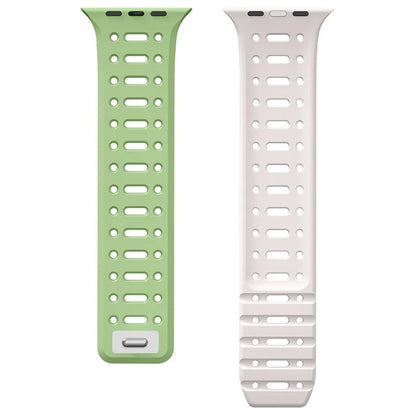 For Apple Watch 10 42mm / 9 8 7 41mm / SE (2023) SE (2022) SE 6 5 4 40mm / 3 2 1 38mm Magnetic Silicone Sport Band