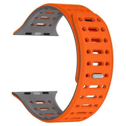 For Apple Watch 10 42mm / 9 8 7 41mm / SE (2023) SE (2022) SE 6 5 4 40mm / 3 2 1 38mm Magnetic Silicone Sport Band