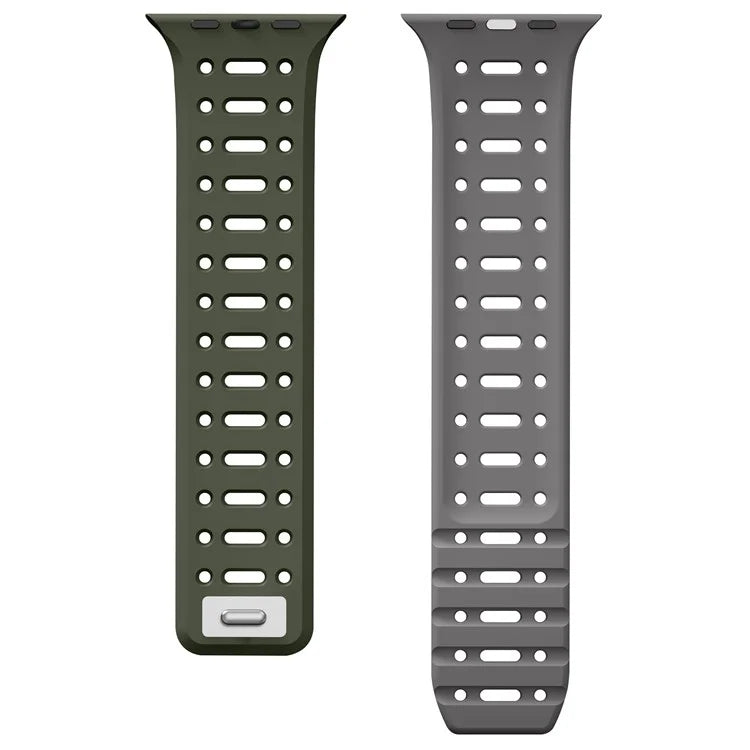 For Apple Watch 10 42mm / 9 8 7 41mm / SE (2023) SE (2022) SE 6 5 4 40mm / 3 2 1 38mm Magnetic Silicone Sport Band