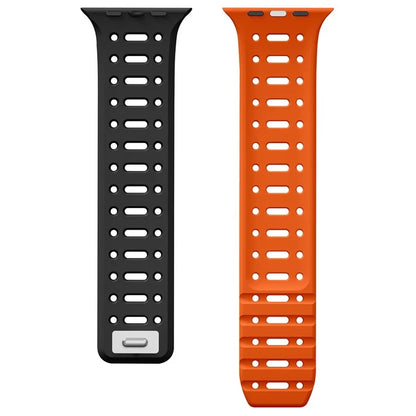 For Apple Watch 10 46mm / Ultra 2 / Ultra 49mm / 9 8 7 45mm / SE (2023) SE (2022) SE 6 5 4 44mm / 3 2 1 42mm Magnetic Silicone Sport Band