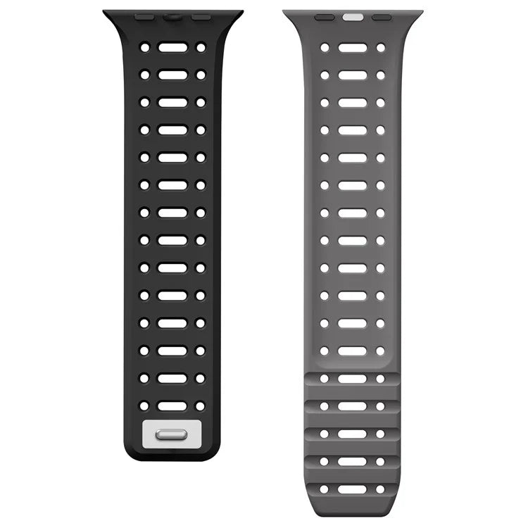 For Apple Watch 10 46mm / Ultra 2 / Ultra 49mm / 9 8 7 45mm / SE (2023) SE (2022) SE 6 5 4 44mm / 3 2 1 42mm Magnetic Silicone Sport Band