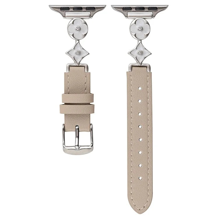For Apple Watch 10 46mm / Ultra 2 / Ultra 49mm / 9 8 7 45mm / SE (2023) SE (2022) SE 6 5 4 44mm / 3 2 1 42mm Leather Watch Band