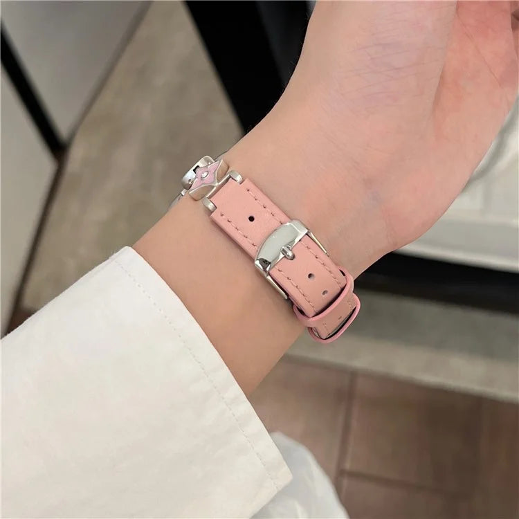 For Apple Watch 10 46mm / Ultra 2 / Ultra 49mm / 9 8 7 45mm / SE (2023) SE (2022) SE 6 5 4 44mm / 3 2 1 42mm Leather Watch Band