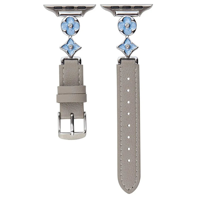 For Apple Watch 10 46mm / Ultra 2 / Ultra 49mm / 9 8 7 45mm / SE (2023) SE (2022) SE 6 5 4 44mm / 3 2 1 42mm Leather Watch Band