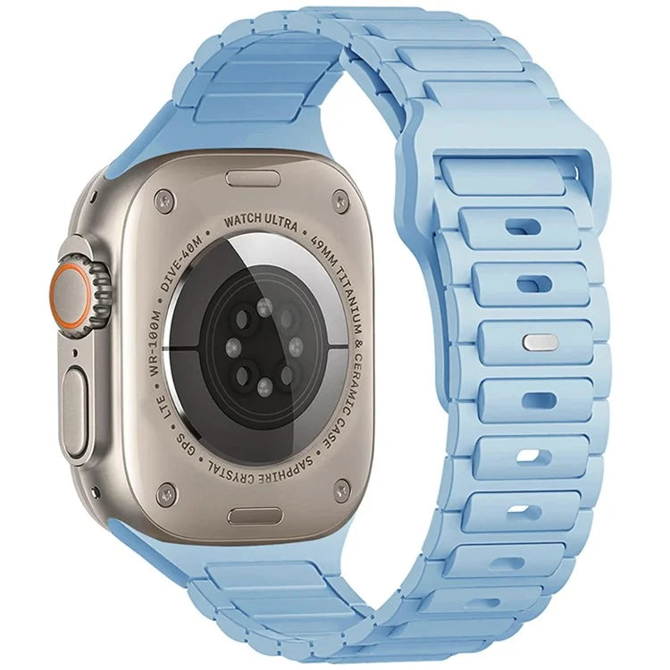 For Apple Watch 10 46mm / Ultra 2 / Ultra 49mm / 9 8 7 45mm / SE (2023) SE (2022) SE 6 5 4 44mm / 3 2 1 42mm Silicone Watch Band