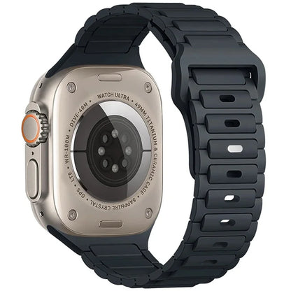 For Apple Watch 10 46mm / Ultra 2 / Ultra 49mm / 9 8 7 45mm / SE (2023) SE (2022) SE 6 5 4 44mm / 3 2 1 42mm Silicone Watch Band