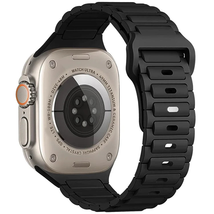 For Apple Watch 10 46mm / Ultra 2 / Ultra 49mm / 9 8 7 45mm / SE (2023) SE (2022) SE 6 5 4 44mm / 3 2 1 42mm Silicone Watch Band