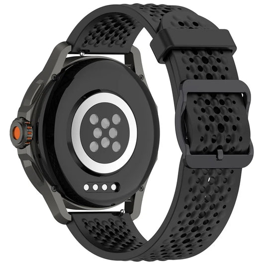 For Xiaomi Watch S4 Sport / Samsung Galaxy Watch3 45mm / Watch 42mm Silicone 22mm Multiple Holes Breathable Watch Strap