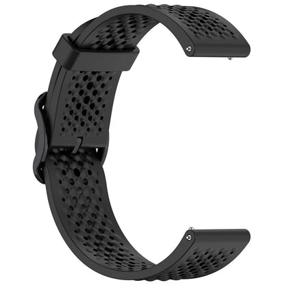 For Xiaomi Watch S4 Sport / Samsung Galaxy Watch3 45mm / Watch 42mm Silicone 22mm Multiple Holes Breathable Watch Strap