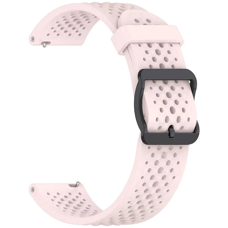 For Xiaomi Watch S4 Sport / Samsung Galaxy Watch3 45mm / Watch 42mm Silicone 22mm Multiple Holes Breathable Watch Strap