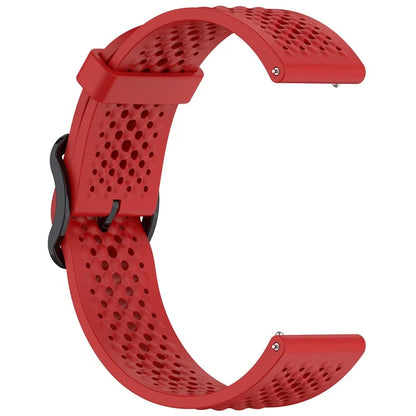 For Xiaomi Watch S4 Sport / Samsung Galaxy Watch3 45mm / Watch 42mm Silicone 22mm Multiple Holes Breathable Watch Strap