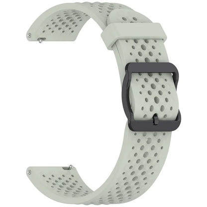 For Xiaomi Watch S4 Sport / Samsung Galaxy Watch3 45mm / Watch 42mm Silicone 22mm Multiple Holes Breathable Watch Strap