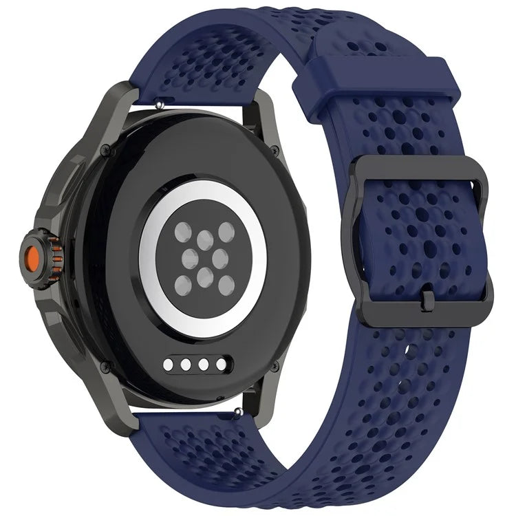 For Xiaomi Watch S4 Sport / Samsung Galaxy Watch3 45mm / Watch 42mm Silicone 22mm Multiple Holes Breathable Watch Strap