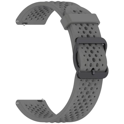 For Xiaomi Watch S4 Sport / Samsung Galaxy Watch3 45mm / Watch 42mm Silicone 22mm Multiple Holes Breathable Watch Strap