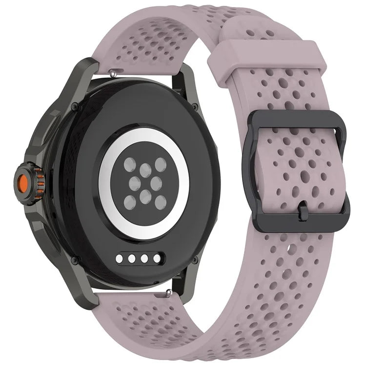 For Xiaomi Watch S4 Sport / Samsung Galaxy Watch3 45mm / Watch 42mm Silicone 22mm Multiple Holes Breathable Watch Strap