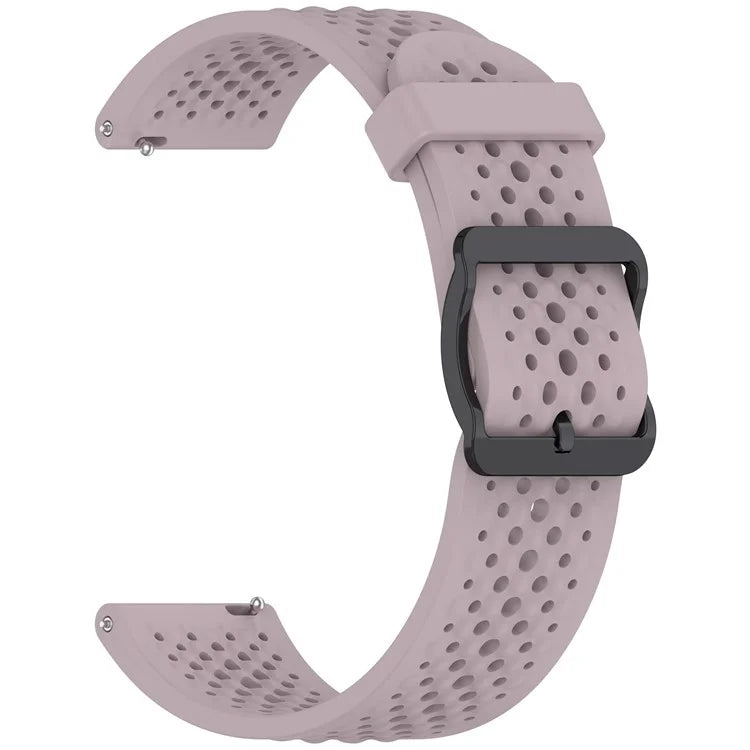 For Xiaomi Watch S4 Sport / Samsung Galaxy Watch3 45mm / Watch 42mm Silicone 22mm Multiple Holes Breathable Watch Strap