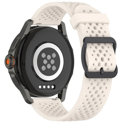 For Xiaomi Watch S4 Sport / Samsung Galaxy Watch3 45mm / Watch 42mm Silicone 22mm Multiple Holes Breathable Watch Strap